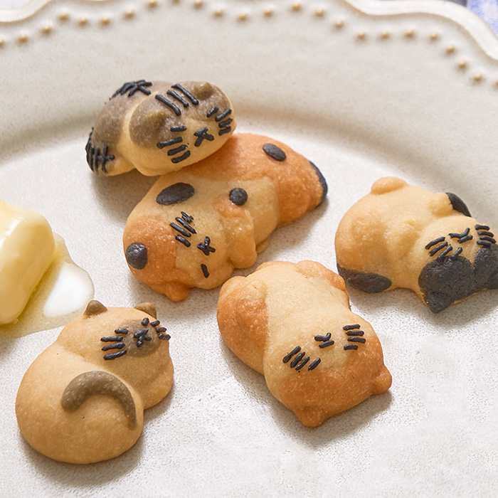 おひるねにゃんこはバタークッキーの香り 5個BOX | mikke